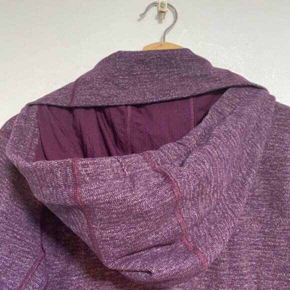 Lululemon Athletica Scuba Women's Burgundy Hoodie Jacket Size 8 - Picture 5 of 16